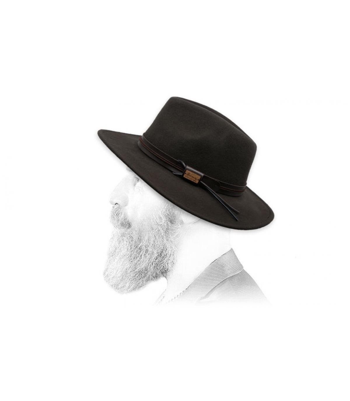 Herman brown wool fedora Mackinsley brown Herman brown wool fedora Mackinsley brown